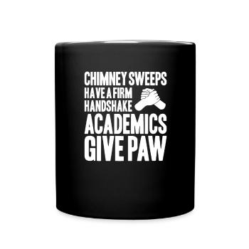 Schornsteinfeger Kaminkehrer Chimney Sweep - Tasse einfarbig - Schwarz - Vorne