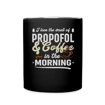 Anesthésie amusante et café - Mug uni - noir - Devant