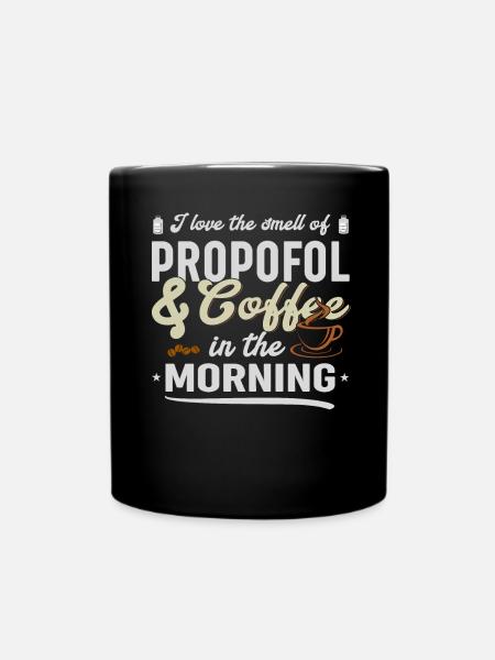 Anesthésie amusante et café - Mug uni - noir