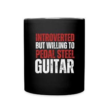 Pedal Steel Guitar - Tasse einfarbig - Schwarz - Vorne