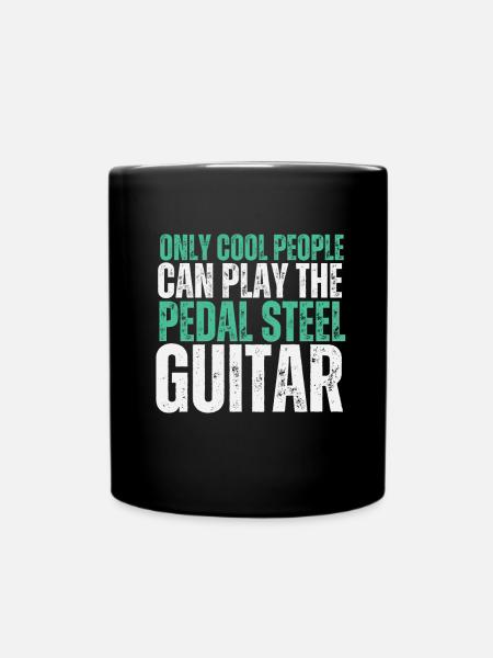 Pedal Steel Guitar - Full Colour Mug - black