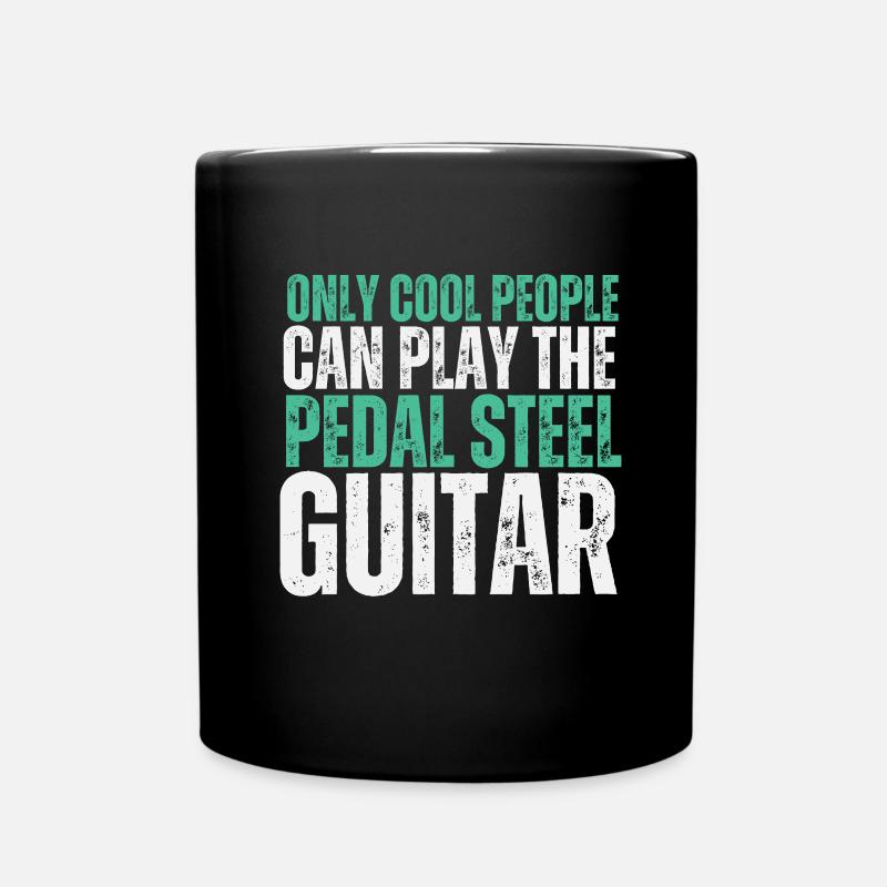 Pedal Steel Guitar - Full Colour Mug - black