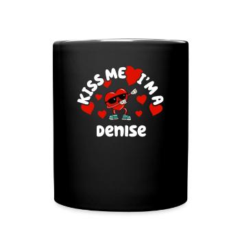 Kiss Me - Nom de la Saint-Valentin Dabbing Heart Denise - Mug uni - noir - Devant