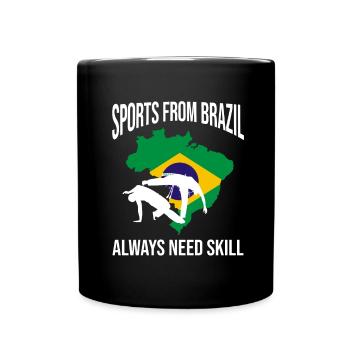 Instruments de capoeira pour la danse brésilienne - Mug uni - noir - Devant