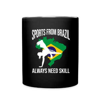 Dicton de danse afro-brésilienne pour la Capoeira - Mug uni - noir - Devant