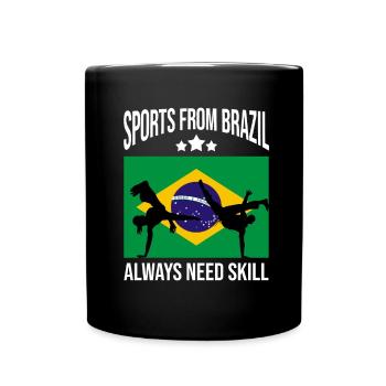 Capoeira Athletic pour la danse afro-brésilienne - Mug uni - noir - Devant