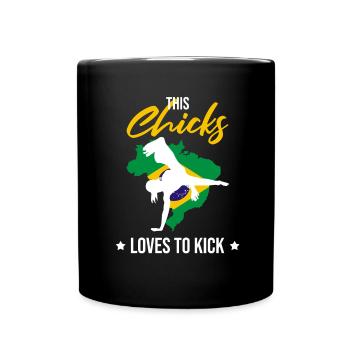 Capoeira Athletic pour la danse afro-brésilienne - Mug uni - noir - Devant