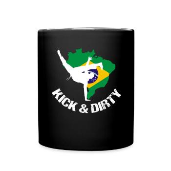 Ginga Capoeira für brasilianische Kampfsportarten - Tasse einfarbig - Schwarz - Vorne