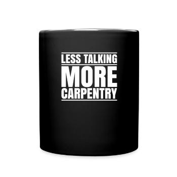 Zimmerer Zimmermann Zimmerei Charpentier Menuiserie - Mug uni - noir - Devant