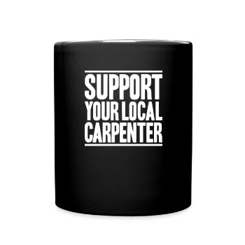 Zimmerer Zimmermann Zimmerei Carpenter Carpentry - Full Colour Mug - black - Front
