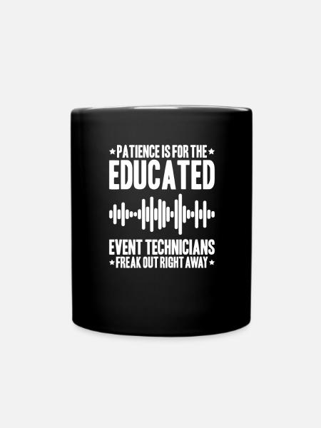 Veranstaltungstechniker Event Technician - Full Colour Mug - black