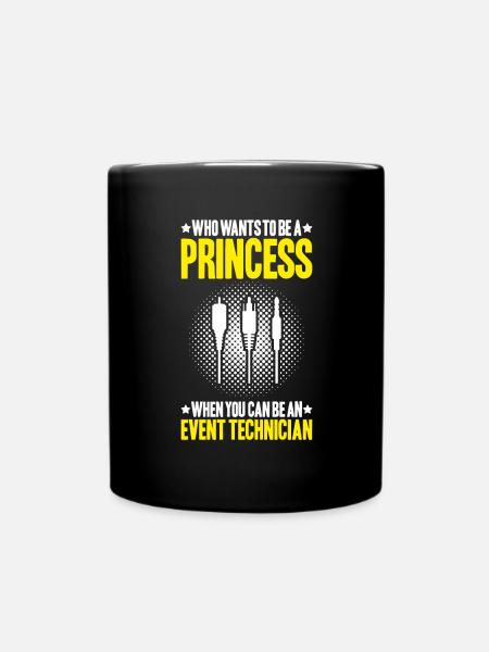 Veranstaltungstechniker Event Technician - Full Colour Mug - black