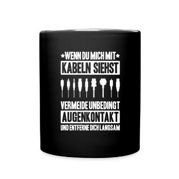 Veranstaltungstechniker Event Technician - Tasse einfarbig - Schwarz - Vorne