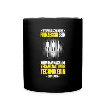 Veranstaltungstechniker Event Technician - Tasse einfarbig - Schwarz - Vorne