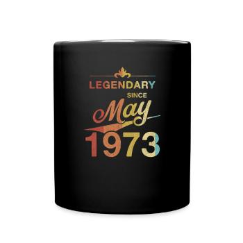 50. Geburtstag Legendär Mai 1973 Jahrgang 73 - Tasse einfarbig - Schwarz - Vorne