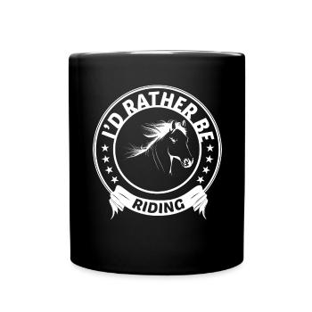 Je préférerais rouler 1 - - Mug uni - noir - Devant