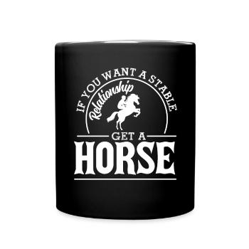 Si vous voulez une relation stable, obtenez - Mug uni - noir - Devant