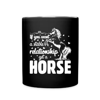 Si vous voulez une relation stable, obtenez - Mug uni - noir - Devant