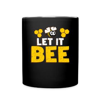 Bees honey bees funny bee - Full Colour Mug - black - Front