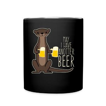 May I have AnOtter Beer - Full Colour Mug - black - Front