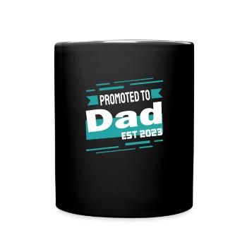Promu à Papa Est 2023 - Mug uni - noir - Devant