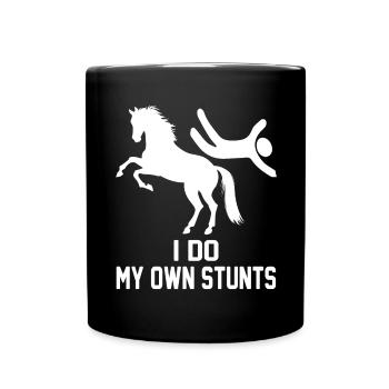 Je fais mes propres cascades - - Mug uni - noir - Devant