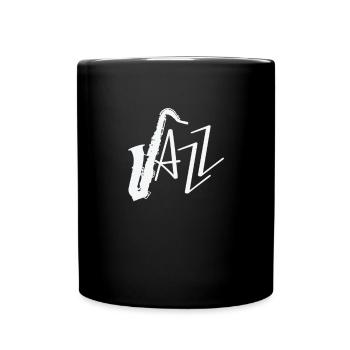 Jazz Saxophone Improvisiert - Tasse einfarbig - Schwarz - Vorne