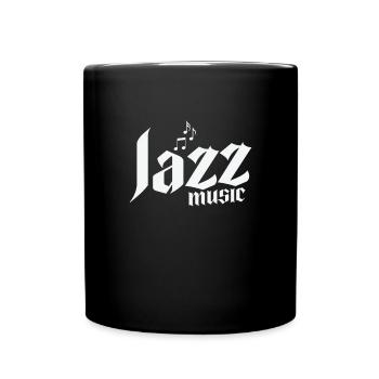 Jazz Music Musik Saxophon Improvisiert - Tasse einfarbig - Schwarz - Vorne