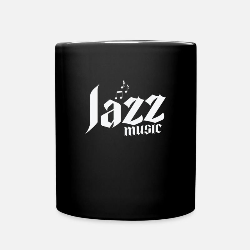 Jazz Music Musik Saxophon Improvisiert - Tasse einfarbig - Schwarz