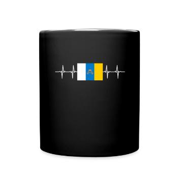 Spain Spanish Region Canary Islands - Tasse einfarbig - Schwarz - Vorne