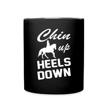 Chin Up Heels Down 2 - - Mug uni - noir - Devant