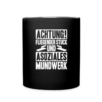 Stuckateur Plasterer Stukkateur Gipser Verputzer - Tasse einfarbig - Schwarz - Vorne