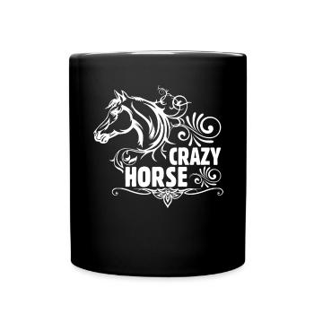 Crazy Horse - - Mug uni - noir - Devant