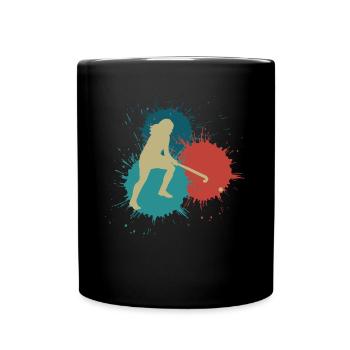 Hockey player Field hockey player - Full Colour Mug - black - Front