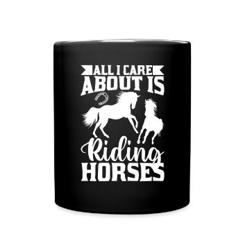 Tout ce qui m’intéresse, c’est de rouler P - Mug uni - noir - Devant