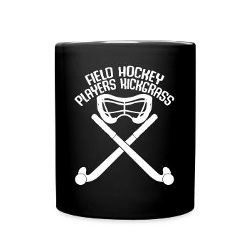 Field hockey Field hockey players - Full Colour Mug - black - Front