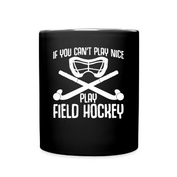 Field hockey players - Full Colour Mug - black - Front