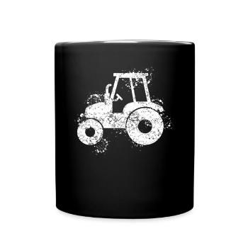 Tractor Tractor driver Tractor - Full Colour Mug - black - Front