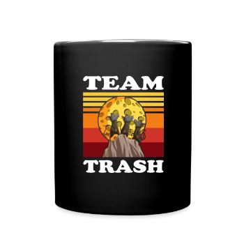 Opossum Design for raccoon fans and marsupial - Full Colour Mug - black - Front