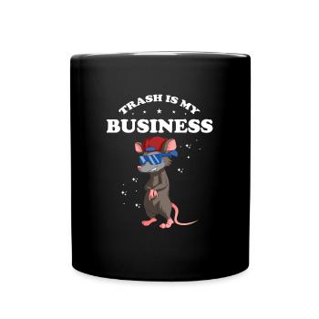 Opossum Design for raccoon fans and marsupial - Full Colour Mug - black - Front