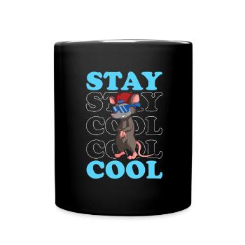 Opossum Design for raccoon fans and marsupial - Full Colour Mug - black - Front