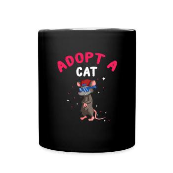 Opossum Design for raccoon fans and marsupial - Full Colour Mug - black - Front