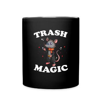 Opossum Design for raccoon fans and marsupial - Full Colour Mug - black - Front