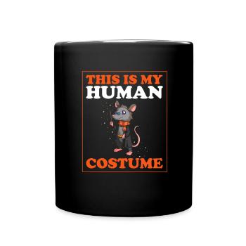 Opossum Design for raccoon fans and marsupial - Full Colour Mug - black - Front