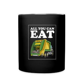 Opossum Design for raccoon fans and marsupial - Full Colour Mug - black - Front
