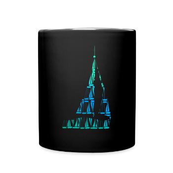 Sailing Sailboat Sailors - Full Colour Mug - black - Front