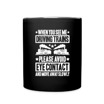 Triebfahrzeugführer Lokführer Train Driver - Full Colour Mug - black - Front