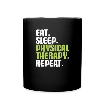 Physiotherapy Physiotherapist Physical Therapist - Full Colour Mug - black - Front