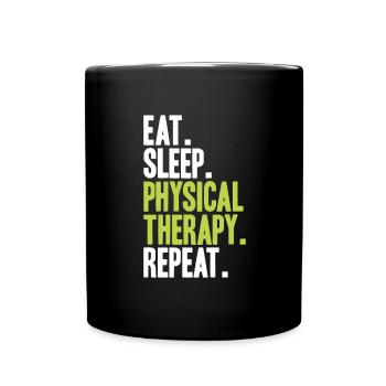 Physiotherapie Physiotherapeut Physical Therapist - Tasse einfarbig - Schwarz - Vorne
