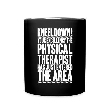 Physiotherapy Physiotherapist Physical Therapist - Full Colour Mug - black - Front